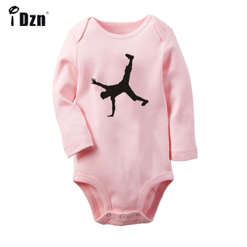 

Cool Street Hip Hop Silhouette kid Boy graffiti Design Newborn Baby Bodysuit Toddler Long Sleeve Onsies Jumpsuit Cotton Clothes