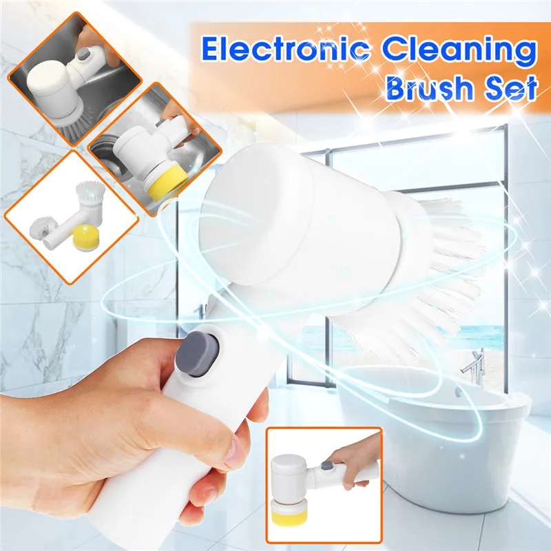 Ручная электрическая Чистящая щетка для мытья кухонных стекол, чистящее средство для отжима, бытовой чистящий скребок, инструмент для туалета, предмет домашнего обихода