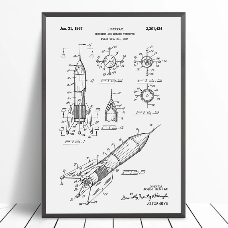 Rocket Ship Canvas Prints