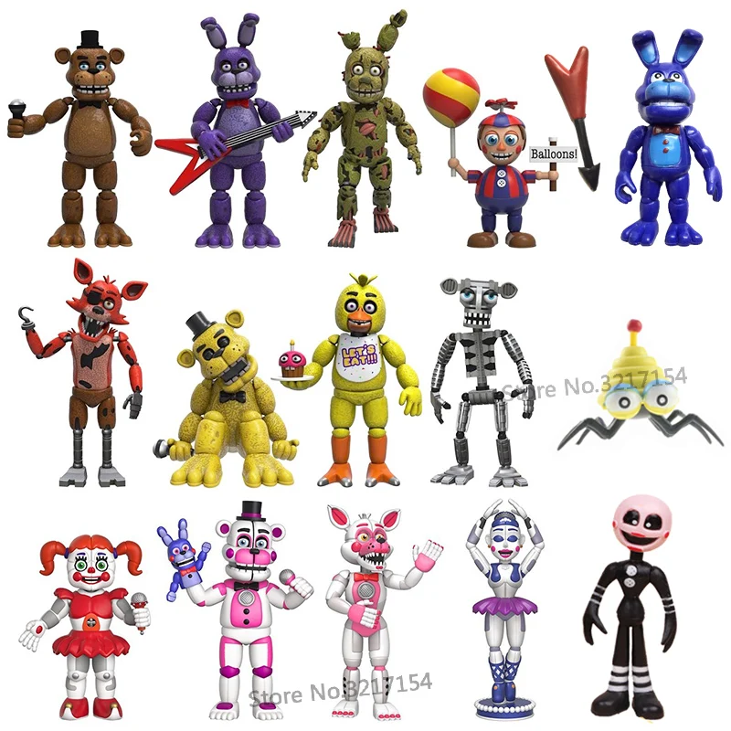 

Hot Five Nights At Freddy'sToys Chica Bonnie Foxy Freddy Fazbear Bear Anime FigureF Freddy Toyes for Children