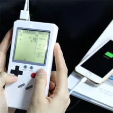 10000 mAh Power Bank For iphone X 7 8 plus Portable Powerbank battery power-bank 10000mah Retro Tetris Gameboy Game power-bank
