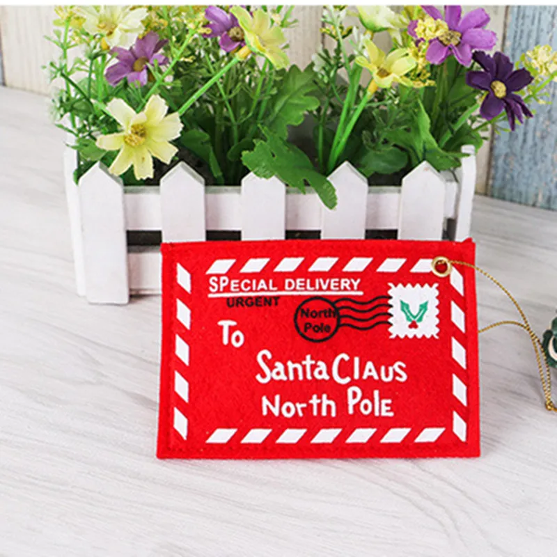 

20pcs Christmas Tree Decorations Diy Crafts Folding Envelope Candy Bags Navidad Ornaments New Year 2020 Decorations for Home