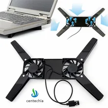 Вращающийся охлаждающий usb-вентилятор Pad 2 вентиляторы кулер ноутбук кулер компьютер USB подставка с вентилятором для 10-1" Ноутбук Периферийные устройства XNC