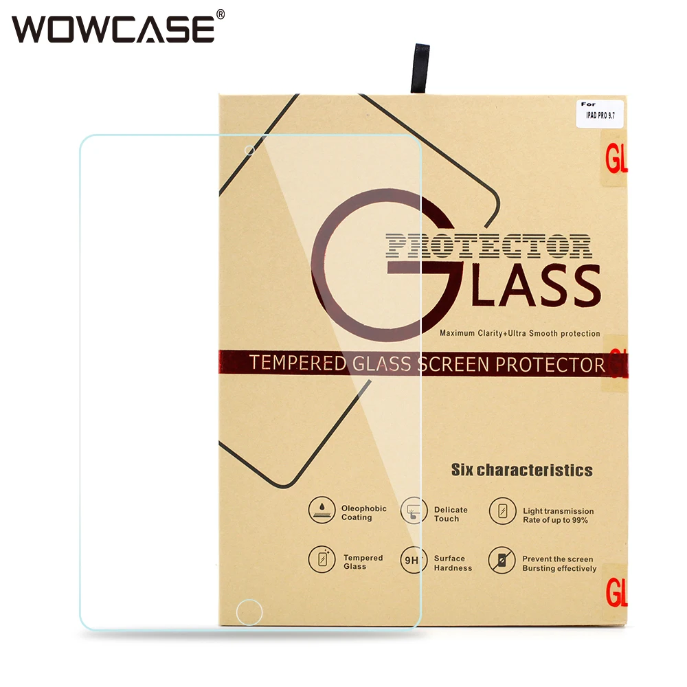 

Screen Protector For iPad Pro 12.9 Tempered Glass Ultra Clear 9H Protective Film For Apple iPad Pro 12.9 2015/2017 Glass A1652