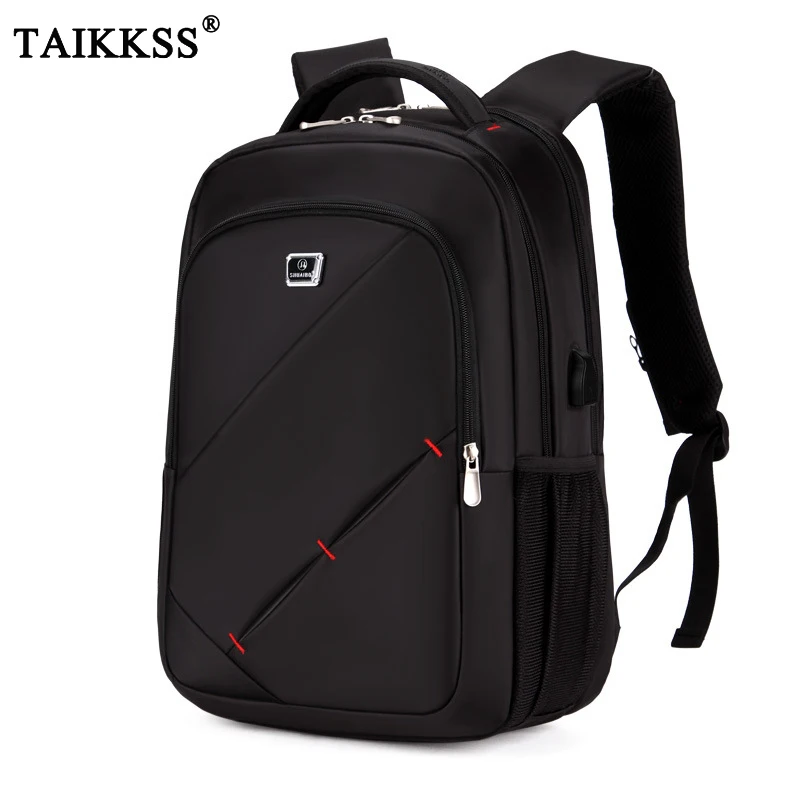 

Fashion Brand Design 15-17 Inch Laptop Backpack External USB Charge Computer Backpacks Bags for Men Men's Travel Bag Wholesale