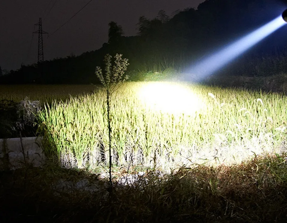 человек освещает дорогу фонарём. дальность освещения фонаря. фонарик светит. свет фонарика в темноте. прожектор дальность 1000 метров.