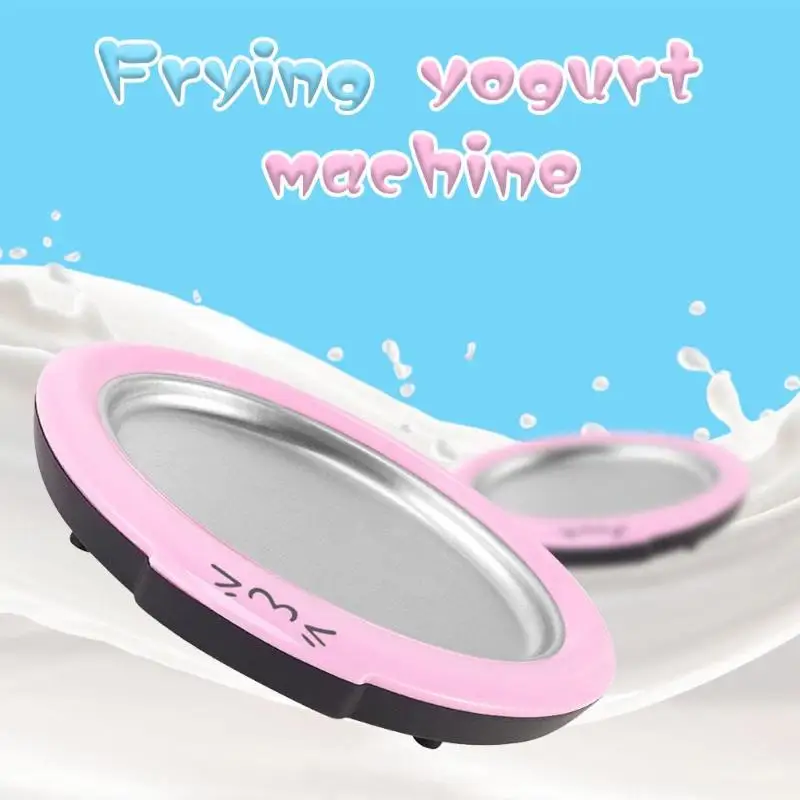 Cartoon Ice Cream Maker Fried Yogurt Machine Summer Cool Ice Maker Pan Pot