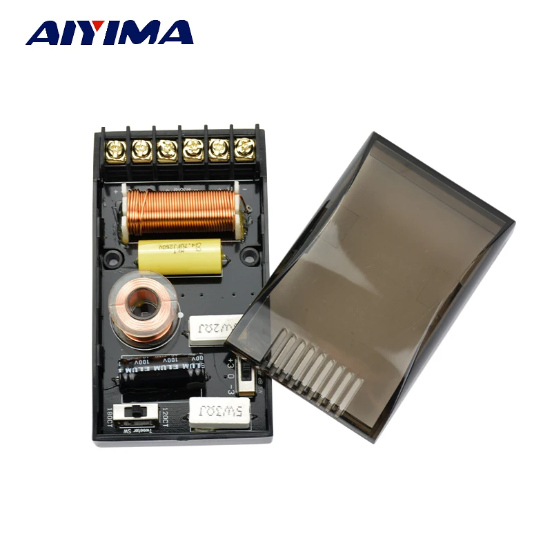 

2Pcs Car frequency divider 2 Way Crossover Filters Hi-Fi Speaker Frequency Divider