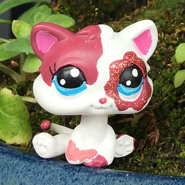 Лпс стоячки кошки собаки игрушки Lps кошка старый pet shop игрушка маленькая короткая шерсть котенок Гималайский котенок husky собака Спаниель колли great dane редкая коллекция фигурок