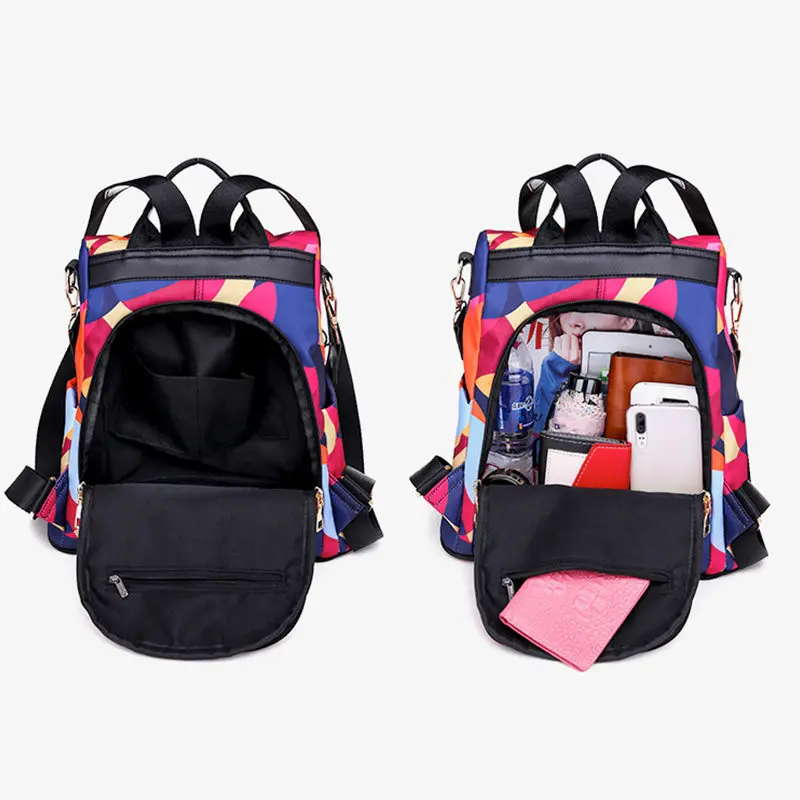 awesome stylish backpacks Fashion Anti-theft Women Backpacks Famous Brand High Quality Waterproof Oxford Women Backpack Ladies Large Capacity Backpack Stylish Backpacks