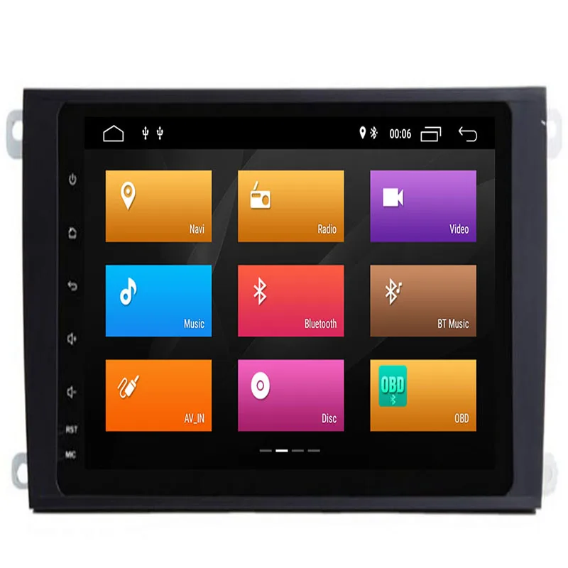 Android 9.0 9'' 8-core Car Radio Audio Player For Porsche Cayenne GPS No DVD Multimedia Stereo Head Unit Navigation OBD WIFI DVR