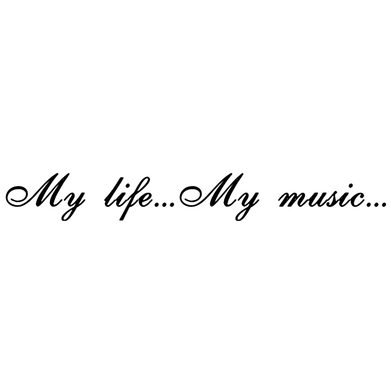 CS-090#7 9*60см my life music водонепроницаемые наклейки на авто машину наклейка для