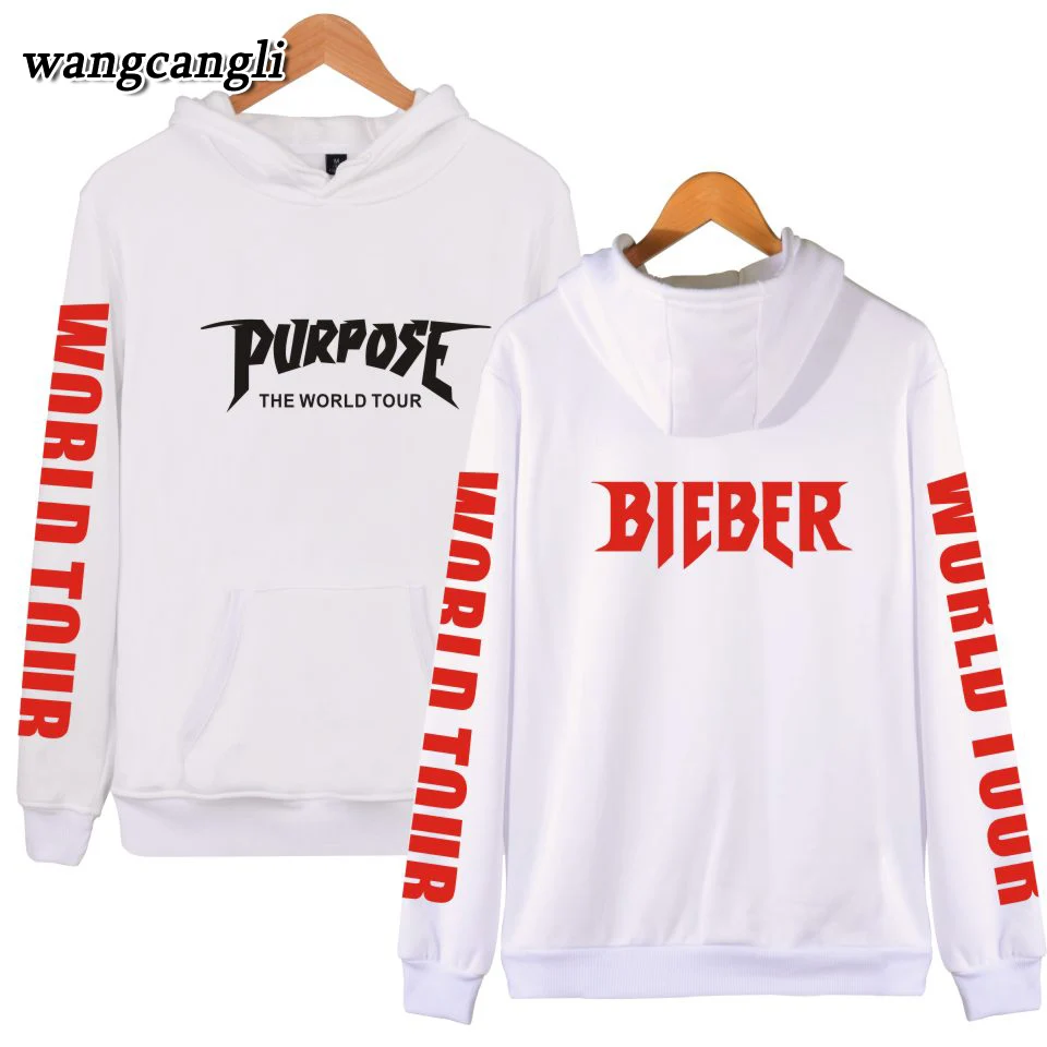 Justin Bieber sweatshirt hoodie 2019 Purpose Tour pullover hoodies men fashion Jacket kpop mens hoodie sweatshirts plus size