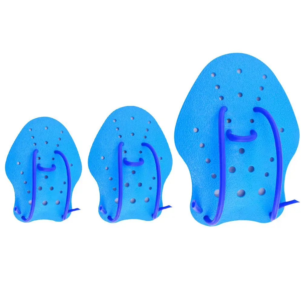 

1 Pair Swimming Training Hand Paddles Adjustable Ergonomic Shape Training Aids For Children And Adult