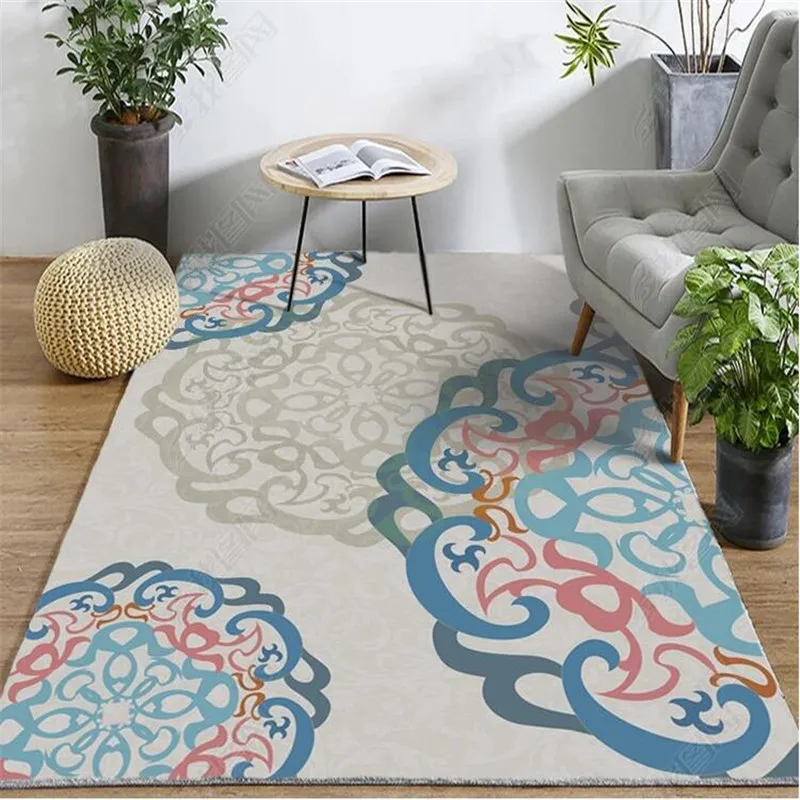 

Nordic Modern Rectangle Geometric Carpets for living room Area Rugs Large Anti-slip Safety Carpet Kids Room karpet Bedroom Rug