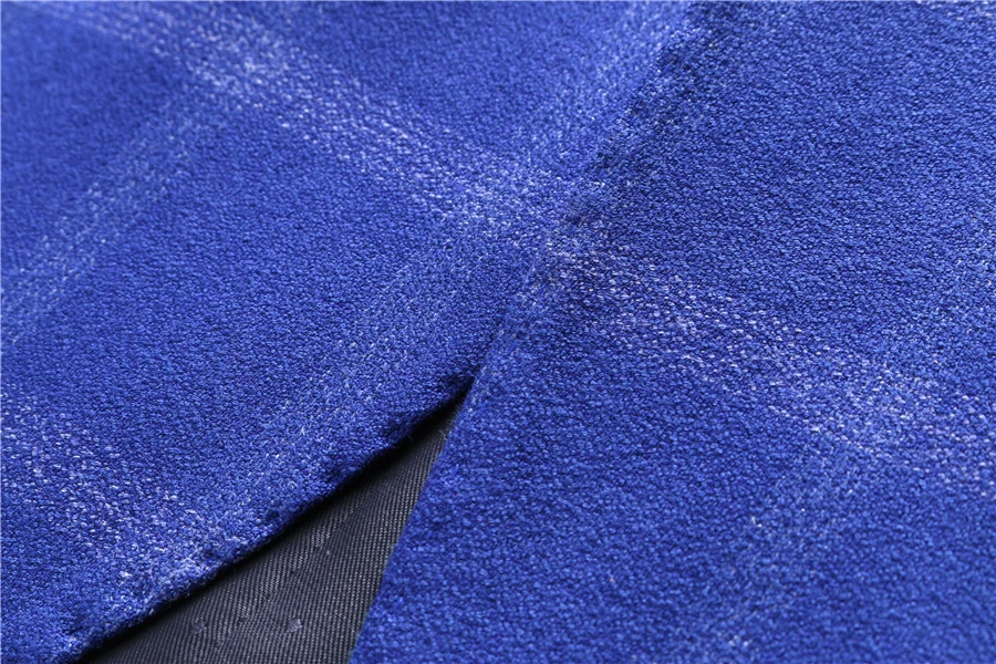 Темно-синий Королевский клетчатый блейзер Мужской Стильный мужской блейзер формальный приталенный Мужской Блейзер Повседневный пиджак 5XL Terno Masculino Q238