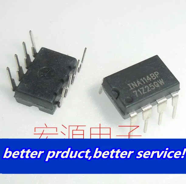 Бесплатная доставка 10 шт./лот INA114AP INA114 OPAMP INA114BP INSTR 1 МГц DIP8 хорошее качество |