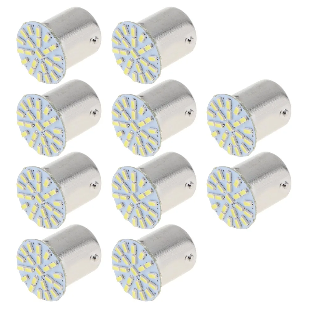 5 комплектов 10 белых светодиодных ламп 1156 BA15S 22-SMD | Автомобили и мотоциклы