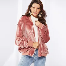 Осень, вельветовые куртки на молнии с длинным рукавом, одноцветные плотные зимние Базовые Куртки, теплая Повседневная Верхняя одежда, велюровая куртка