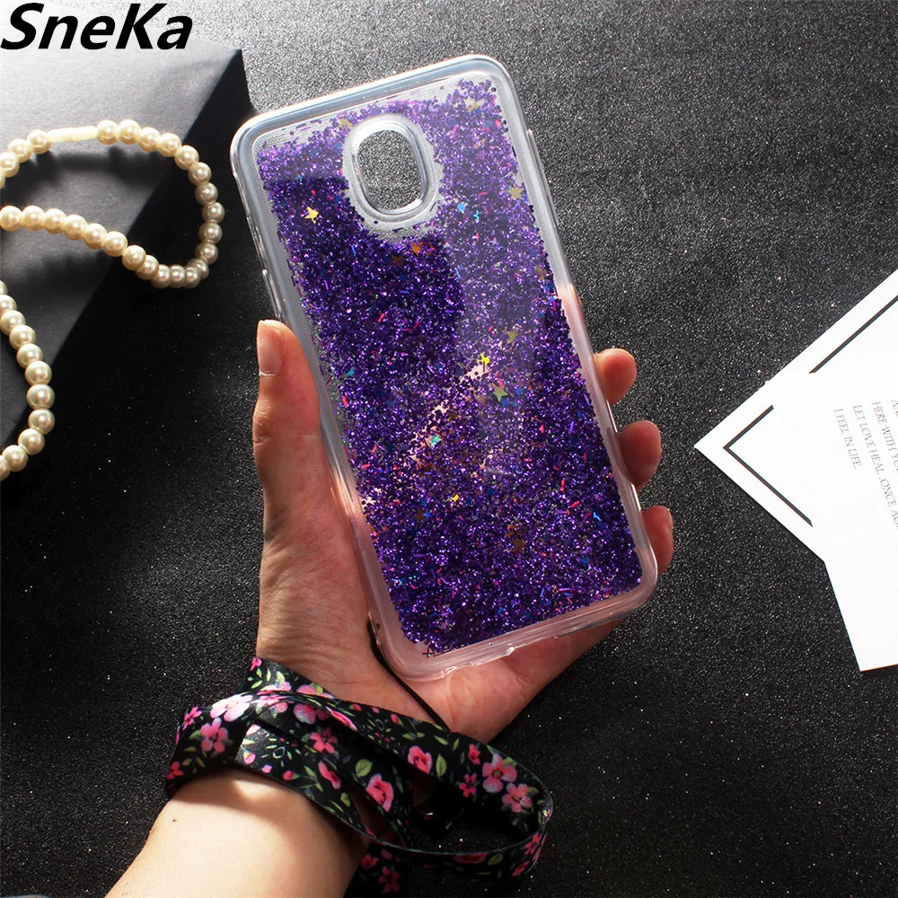 soft TPU Liquid Case For Funda Samsung Galaxy J5 2018 Transparent Dynamic Quicksand sFor Phone Cover |