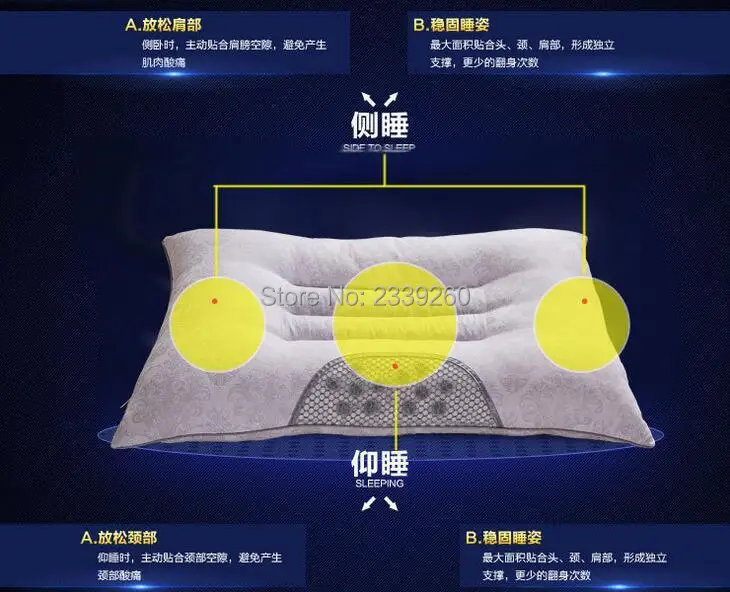 Ортопедическая подушка с магнитами, забота о здоровье подушки, удобные подушки для сна