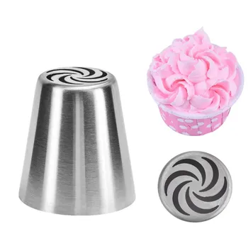 

VOGVIGO Flower Russian Nozzles Icing Piping Stainless Steel Pastry Tip Fondant Cupcake DIY Decorating Baking Tool Kitchen Gadget