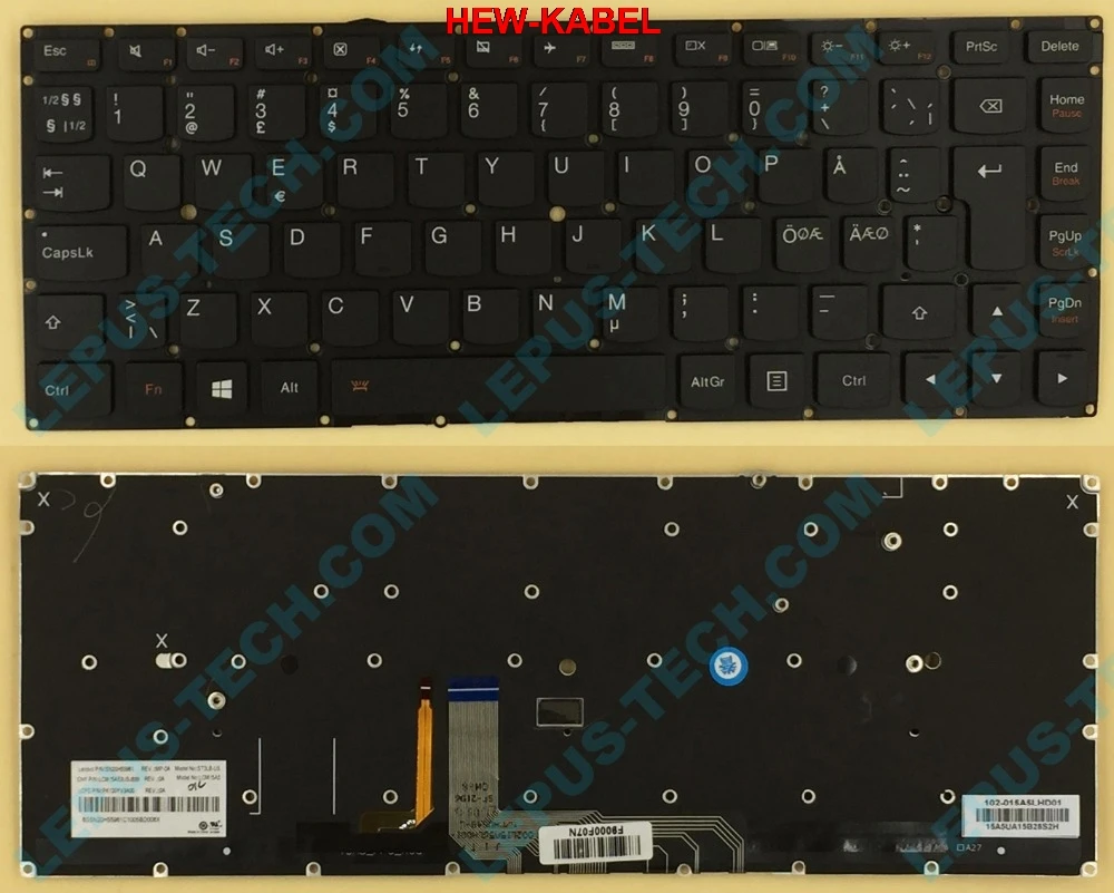 

Norwegian NO backlight keyboard for YOGA 4 Pro Yoga 900-13 900-13ISK 900s-13isk backlit keyboard NO layout