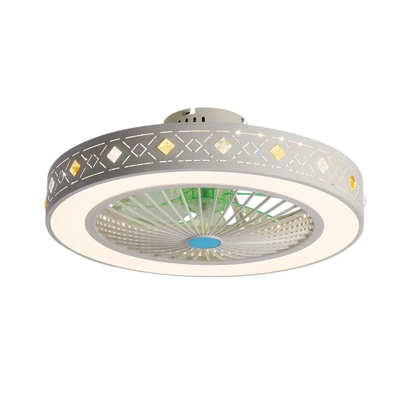 

220V 72w Ceiling fan light electric fan mute 2/4hours timing Remote control three gears Dimming adjustment pure copper motor