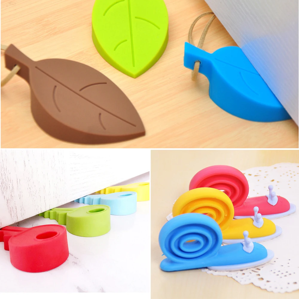 3 PCS/LOT High Quality Baby Care Safety Door Stopper Protecting Product Children Kids Safe Leaves & Snails Baby Corner Protector 3 PCS/LOT High Quality Baby Care Safety Door Stopper Protecting Product Children Kids Safe Leaves & Snails Baby Corner Protector