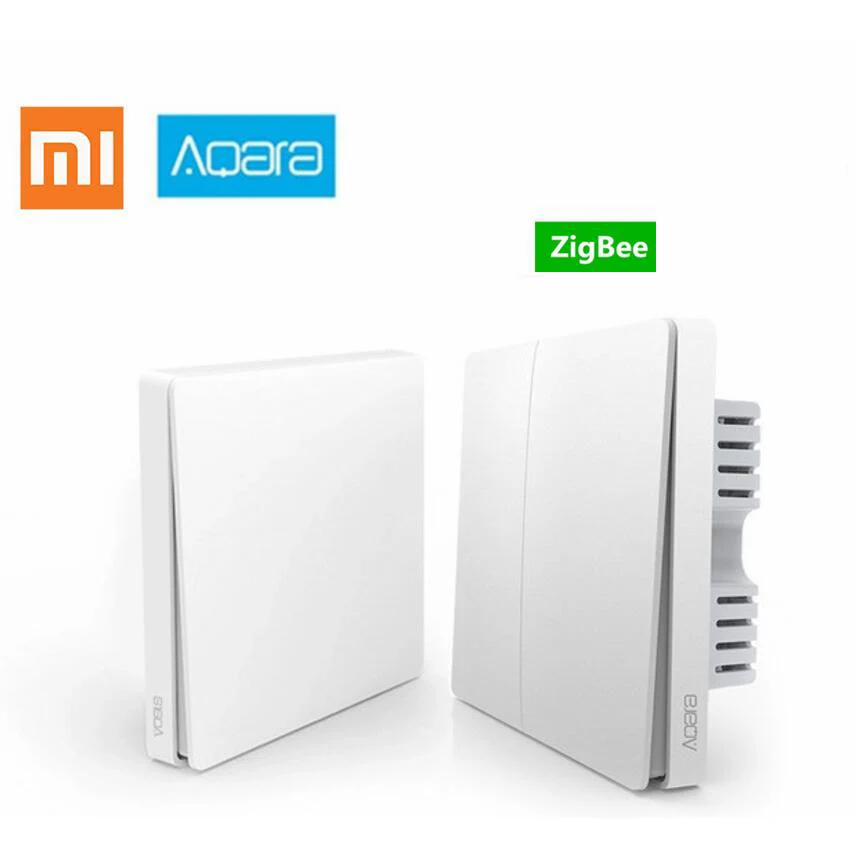 Новейший Xiao mi Aqara настенный выключатель Zigbee беспроводной переключатель ключ