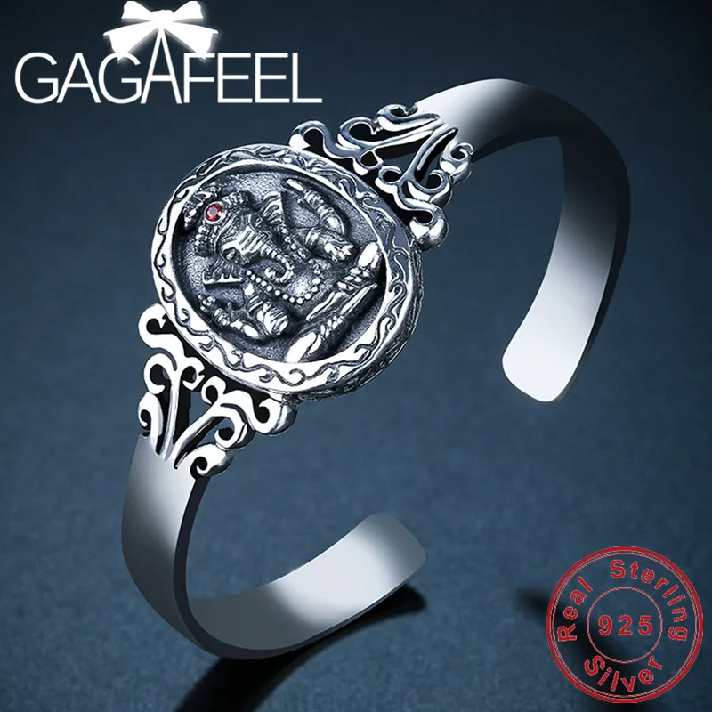 GAGAFEEL Elephant Bangles S925 Sterling Silver Bracelets Fashion Jewelries for Men Women Wholesale High Quality GAGAFEEL Elephant Bangles S925 Sterling Silver Bracelets Fashion Jewelries for Men Women Wholesale High Quality