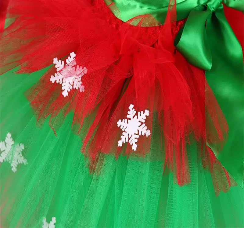 Платья-пачки принцессы для маленьких девочек; рождественские костюмы эльфа со снежинками для девочек; детское нарядное платье для костюмированной вечеринки; Vestido От 2 до 8 лет