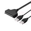 Newest 1pcs USB 2.0 to SATA 15+7 Pin Data &Power USB Cable Adapter for 2.5 inch HDD SSD adpater ► Photo 2/4