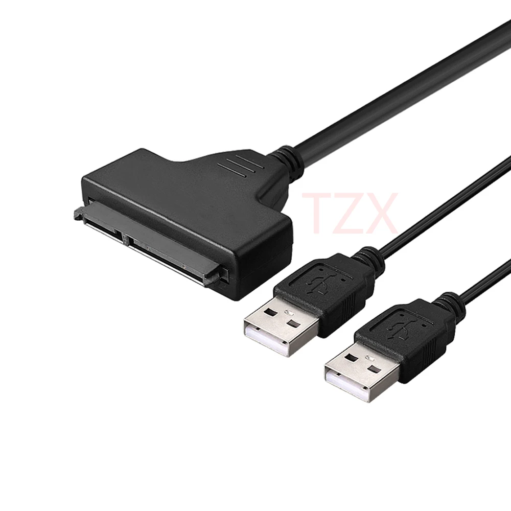 Новейший адаптер USB 2 0 для SATA 15 + 7 Pin Data & Power Кабель 5 дюймового жесткого диска SSD adpater