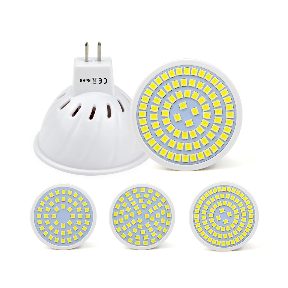 

MR16 LED Bulb AC 220V Lampada MR LED Light Condenser lamp Diffusion Spotlight Energy Saving Home Lighting GU5.3 48/ 60/ 80leds