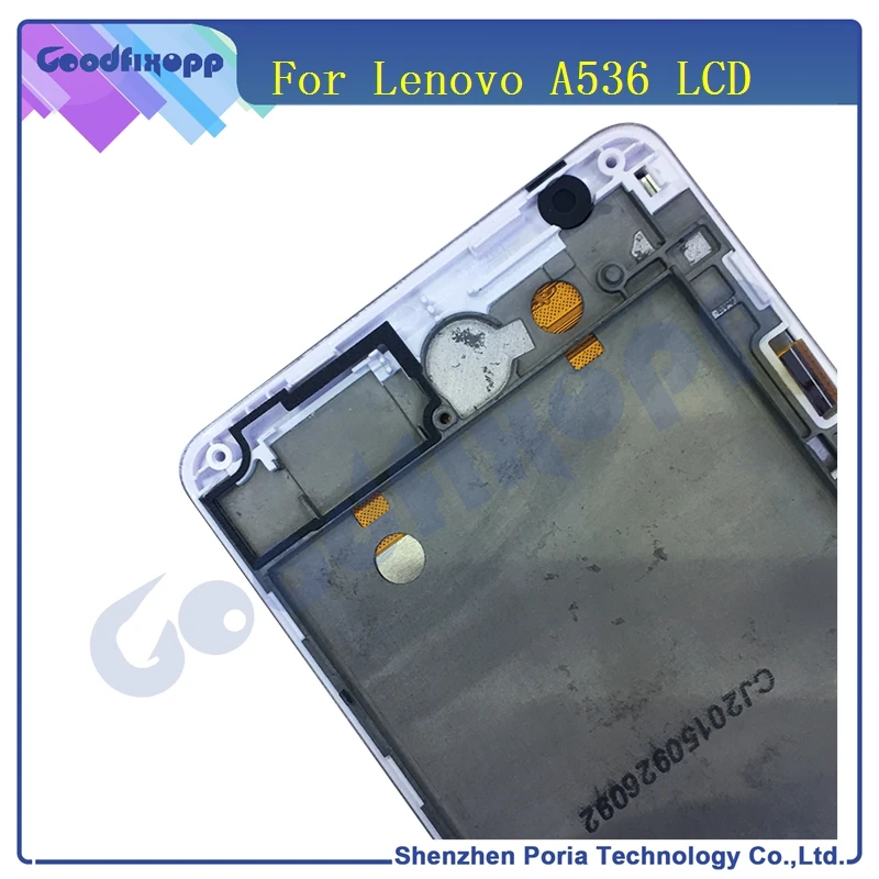 LEN030 For Lenovo A536 LCD Display Touch Digitizer Screen Assembly with frame Complete Free Shipping(4)