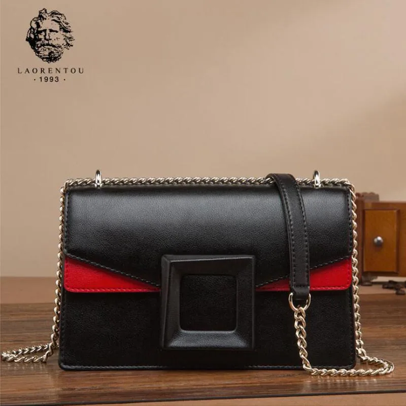 

Famous brands top Cow Leather women bag Fashion Shoulder Messenger Bag 2018 new fashion small square package