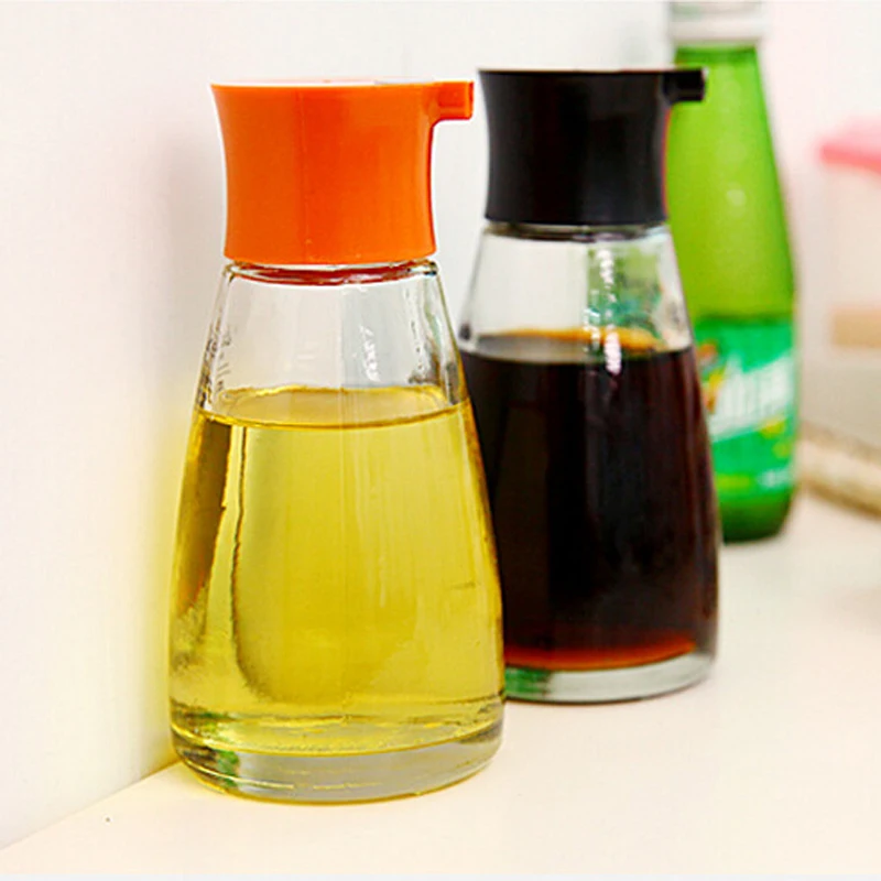 

Kitchen Cookware Tools Vinegar Olive Oil Bottle Glass Leak-proof Oil Vinegar Bottle with Salad Dressing Bottle