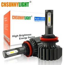 CNSUNNY светильник тонкий CSP светодиодный автомобилей головной светильник лампы H4 H7 H11/H8 H1 9005 9006 H13 9004 H27 H3 изготовления 42вт 7000Lm 5500 к авто противотуманных фар с возможностью креативного светильник