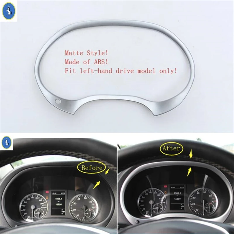 

Yimaautotrims Auto Accessory Dashboard Instrument Panel Screen Frame Cover Trim Fit For Mercedes Benz Vito W447 2014 - 2018