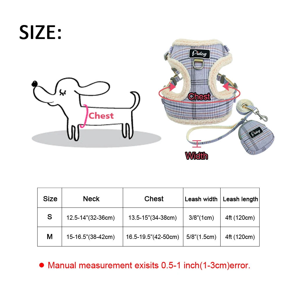 Text - Soft Pet Dog Harnesses Vest No Pull Adjustable Chihuahua Puppy Cat Harness Leash Set For Small Medium Dogs Coat Arnes Perro