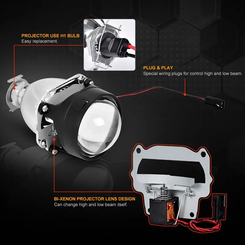 2.5 inch mini projector lens (3)
