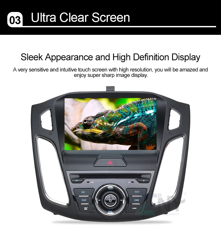 Discount 9" HD Android 8.1 Car GPS Stereo For 2015 2016 2017 Focus Auto DVD Audio Video Radio FM RDS WiFi Navigation Free Backup Camera 4
