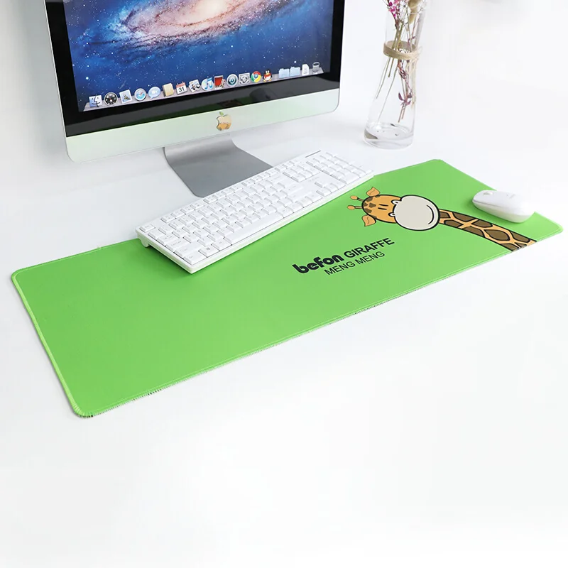Befon Natural Rubber Cloth Home Office Mouse Pad Anti Slip