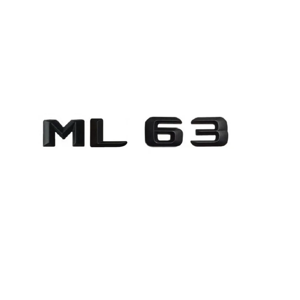 Матовая черная Автомобильная наклейка ML 63 для багажника буквы заднего вида