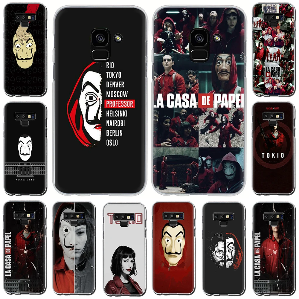 

La Casa de Papel Hard phone Case for Samsung A6 A7 A8 Plus A9 10s 20s 30s 40s 50s 60 70 Note 8 9 10