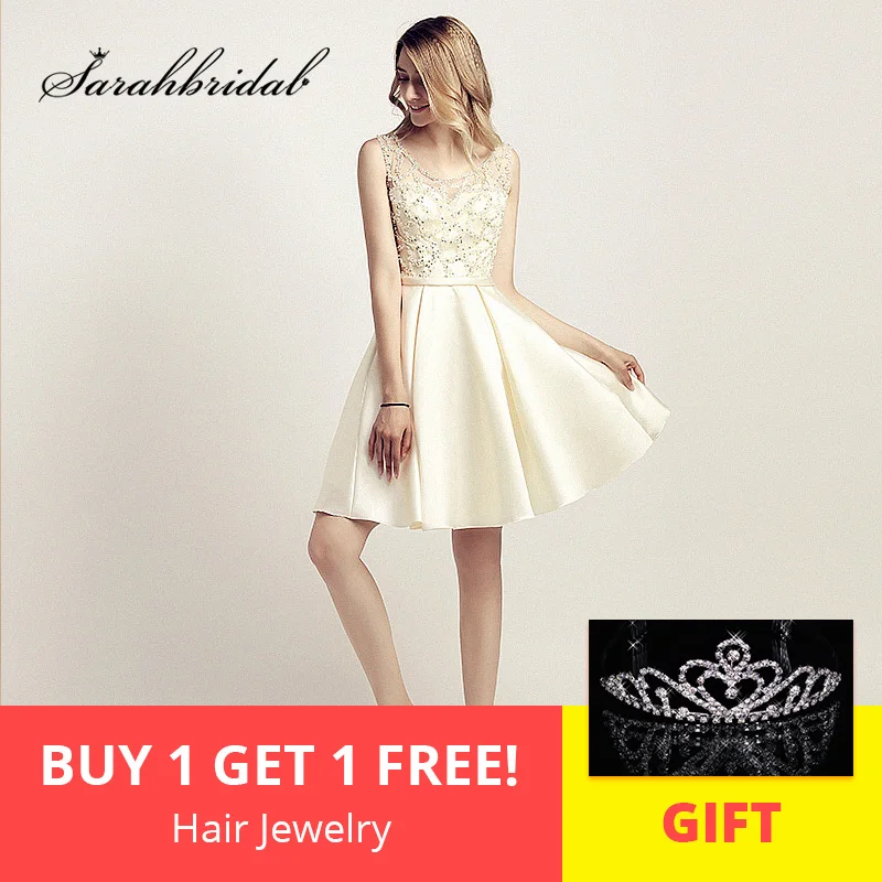 

Little Red Knee Length Prom Dresses Short Homecoming Gowns with Beading Sequined Cocktail Party Dress for Graduation LX439