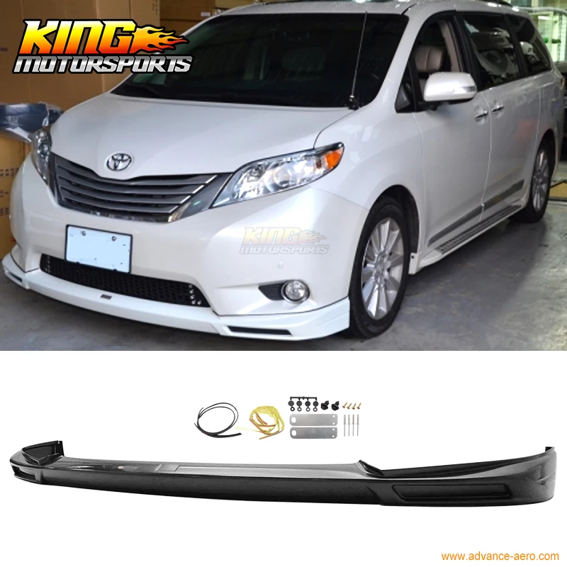 2011 Toyota Sienna Front Bumper Fit For 2011 2015 Toyota Sienna Mp Style Front Bumper Lip Spoiler Kit
