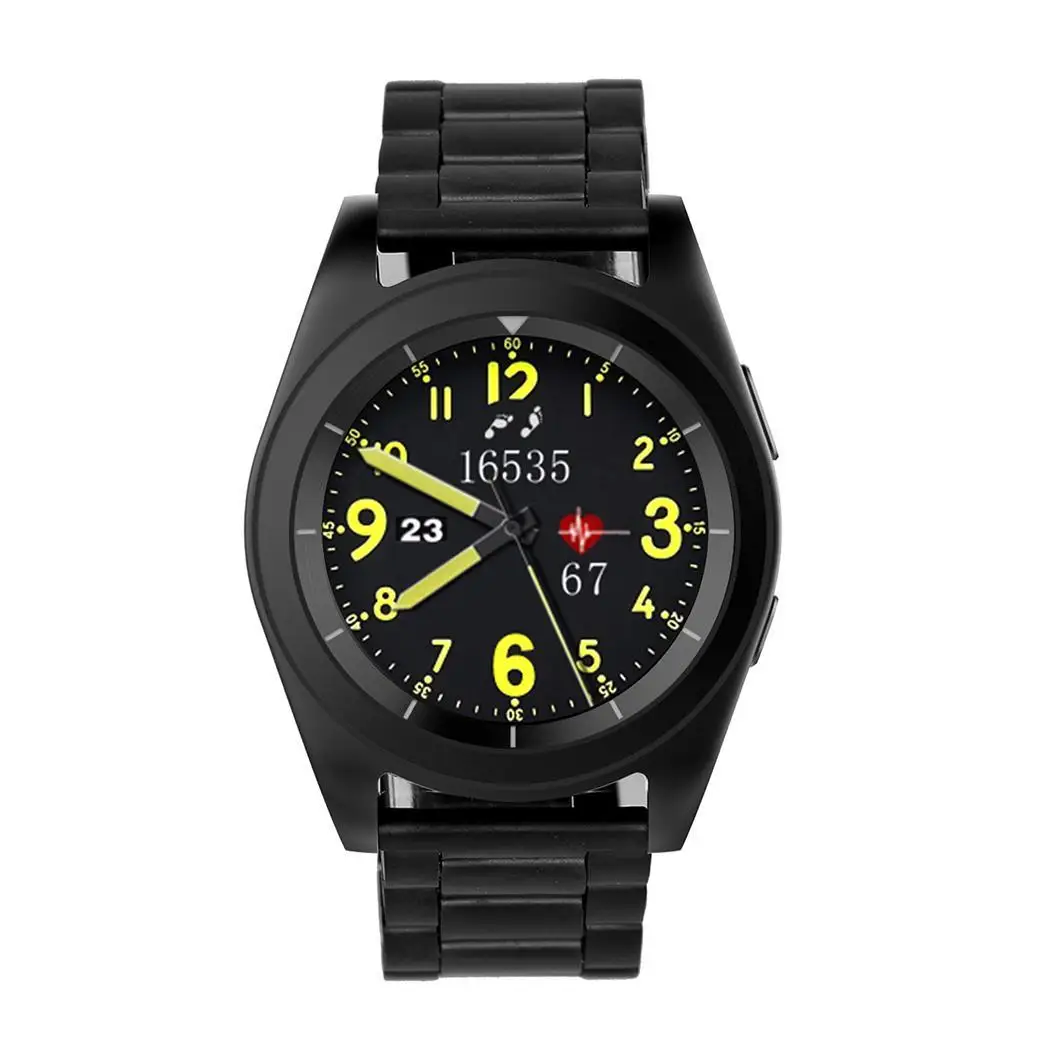 

1.2inch Heart Rate Monitor Business Sport Bluetooth Pin Buckle rate monitoring Smart Watch 380mAh 5-10m