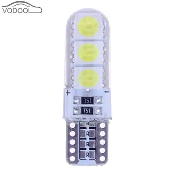 

10Pcs T10 SMD 5050 LED Car Light Waterproof White Wedge Light Automobiles Small Light Bulbs Light-emitting Diode Trunk Lamp